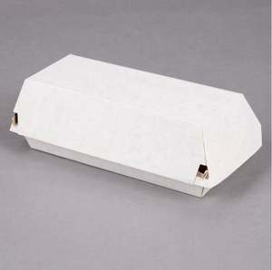 Özel baskılı biyolojik olarak parçalanabilen gıda sınıfı kuşe kağıt KUTU sosisli sandviç kağıt tepsileri - Product Image 1