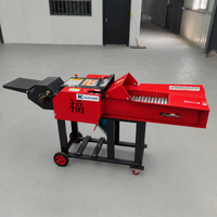 Machine à pétrir la paille à entraînement par courroie en V, à entrée d'alimentation automatique, à châssis stable, pour l'alimentation des animaux d'élevage en petite ferme, personnalisable OEM en gros