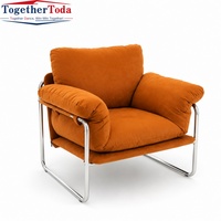 Fauteuil individuel de salon au design italien créatif Bauhaus, idéal pour la maison, l'hôtel, la salle à manger ou l'appartement