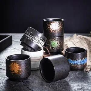 Japanese Style Premium White 200Ml Heat Resisting Drinking Water Pottery Ceramic Tea Cups
