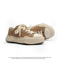 Chaussures de marche décontractées unisexes personnalisées en gros, à semelle épaisse, rehaussantes, en toile, avec semelle extérieure en caoutchouc, confortables et légères