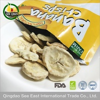 Plátano Deshidratado Orgánico en Rodajas Crujientes FD, 1 kg, Sin Azúcar Añadido, Sabor Crujiente, Dulce y Refrescante