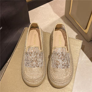 Mocasines planos de verano para mujer con recortes de malla, zapatos planos con fragancia de <span class=keywords><strong>pescador</strong></span> de un pie, cierre deslizante - Product Image 6