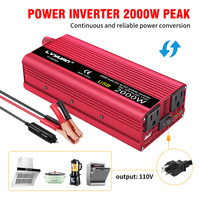 LVYUAN Onduleur de Puissance 800W 2000W 12V 110V Convertisseur DC 12V 24V vers AC 110V 220V