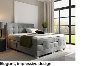 <span class=keywords><strong>Lit</strong></span> à <span class=keywords><strong>sommier</strong></span> tapissier de luxe, réglable électriquement, rembourré, <span class=keywords><strong>double</strong></span>, vente en gros d'usine chinoise - Product Image 3