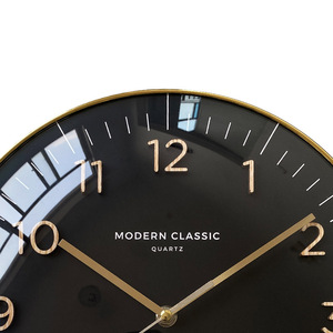 2025 New12 Inch Vòm Kính Sang Trọng 3D Số Bằng Gỗ Đồng Hồ Treo Tường Cho Phòng Khách Im Lặng Hiện Đại Màu Đen Đơn Giản Tùy Chỉnh Đồng Hồ - Product Image 4