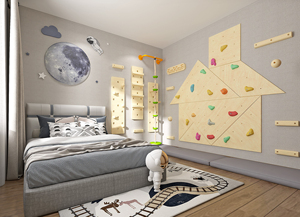 Çocuklar İçin Kapalı Oyun Alanı Ekipmanları, Fiberglas Malzemeden Eğitici Amaçlı Kaya Tırmanma Duvarı - Product Image 5