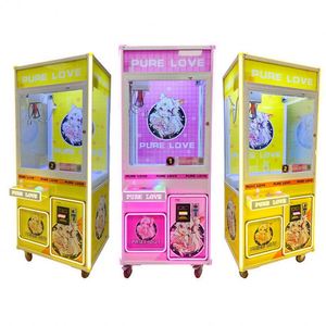 Machine à griffes à bas prix pour animaux en peluche, jeu d'arcade de fête foraine, vente en gros, avec cabinet métallique anglais - Product Image 3