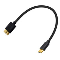 Kabel USB Tipe C berkecepatan tinggi ke Micro USB 3.0 untuk Enclosure Hard Drive Eksternal