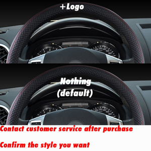 Housse de <span class=keywords><strong>volant</strong></span> en cuir pour Nissan Teana <span class=keywords><strong>Qashqai</strong></span> Juke Primera Versa Almera Terrano Kicks March Murano 350z Terrano NV200 - Product Image 3