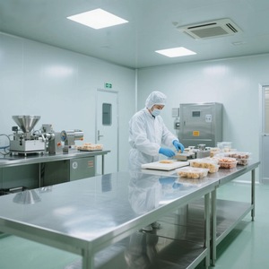 Bàn làm việc bằng thép không gỉ đạt chuẩn, có thể điều chỉnh chiều cao, dùng cho nhà hàng, bàn chuẩn bị thực phẩm bằng thép không gỉ - Product Image 4