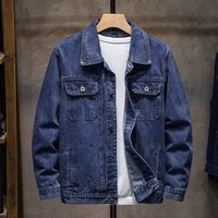 Veste en jean personnalisée avec logo pour hommes et femmes, style rétro vintage, vêtements de travail unisexes, style coréen décontracté, tendance printemps-automne