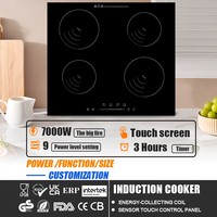 Table de Cuisson à Induction 4 Feux Tactile, Plaque de Cuisson Électrique à Induction 4 Brûleurs avec Meilleure Qualité pour la Vente en Gros