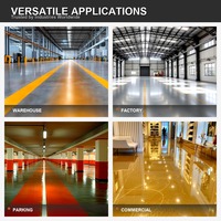 Peinture époxy pour sols, transparente comme du cristal, résistante à l'usure, antidérapante, pour la maison, le garage, l'usine, l'atelier, le béton