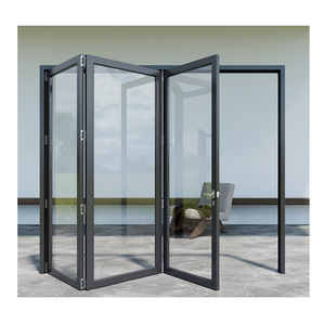 Tùy chỉnh màu sơn tĩnh điện cách âm tiếng ồn thấp cửa nhôm gấp cho phòng khách dân cư - Product Image 5