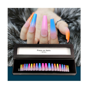 <span class=keywords><strong>Faux</strong></span> <span class=keywords><strong>ongles</strong></span> artificiels longs 2021, 24 pièces, design cercueil, couverture complète, à pression, avec boîte, nouveau <span class=keywords><strong>produit</strong></span> - Product Image 1