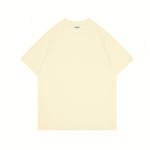 Design Design Custom Logo Summer Short Sleeve Men's T-<b>Shirt</b> Pure Cotton Loose Top in Solid Color for Promotional Use - Product Image 5