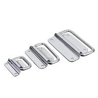 Poignée de porte pliante industrielle en acier inoxydable, directement de l'usine, pour usage hôtelier, compatible avec diverses armoires européennes
