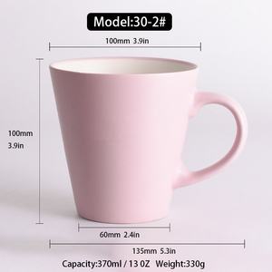 ModernQiu Logotipo personalizado Taza de cerámica Estilo nórdico Macaron Color Taza de <span class=keywords><strong>café</strong></span> Pareja 13OZ 370ML Coffee <span class=keywords><strong>Mile</strong></span> Cup - Product Image 5