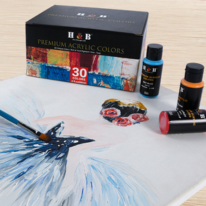 Suministros de arte OEM de fábrica, juego de <span class=keywords><strong>pintura</strong></span> y <span class=keywords><strong>dibujo</strong></span> acrílico de 20/ 24/30 colores, venta al por mayor - Product Image 4