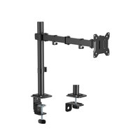 Moniteurs LCD économiques en acier VESA Support de bureau articulé réglable Bras de moniteur unique pour écran d'ordinateur 17 "-32"