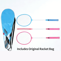 Ensemble de badminton pour enfants de haute qualité, qualité professionnelle, pointe souple légère, manche souple, poignées colorées, livraison gratuite pour les commandes en gros