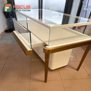 Vitrine en verre de qualité supérieure, comptoir à bijoux en bois, éclairage LED, vitrine à bijoux moderne de luxe, présentoir haut de gamme - Product Image 5