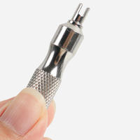 Clé de dégonflage de valve de pneu de voiture et de vélo de haute qualité, la plus vendue, fournie directement par l'usine, avec aiguille de dégonflage et clé