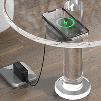 Chargeur sans fil longue portée à installation discrète, support de charge rapide sans fil isolé pour téléphone Android