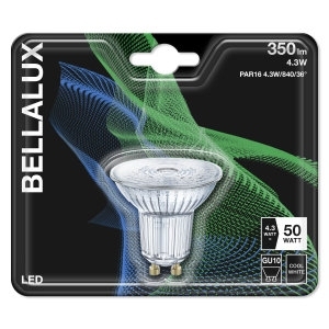 Bellalux LED GU10 PAR16 lampadina riflettore 4.3W bianco freddo 4000K 36 ° illuminazione ad alte prestazioni - Product Image 3