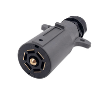 Bouchon de remorque RV 7Pin avec joint étanche IP68 détachable 7 voies rond RV-Style connecteur latéral de remorque 7 points prise de fil de remorque