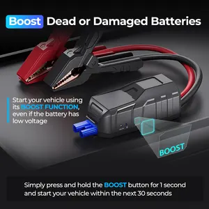 TOPDON V2200Plus 2200A 12V Multi-Function Portable Vehicle Car Booster Pack High Power Bank 2-in-1 Battery Tester Jump Starter