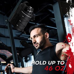 Bolsa de Gimnasio Magnética, Bolsa Magnética para Botella de Agua para Hombre y Mujer con Bolsillos para Teléfono, Bolsa Bandolera Magnética para Botella para el Gimnasio - Product Image 6