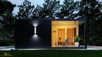 Wohncontainerhaus mit zwei Schlafzimmern – Modulhaus für Menschen mit geringem Einkommen