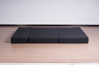 Canapé-lit convertible moderne en tissu avec mousse haute densité, fauteuil-lit pliant en forme de L pour hôtel, salle à manger, chambre, salon, salle de bain