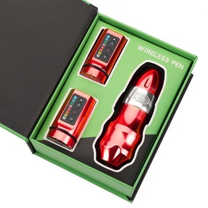 전문가용 무선 전기 타투 머신건 키트 코어리스 모터 스테인리스 스틸 USB-C 충전 타투용 - Product Image 1