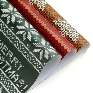 Hot Sale Style Colorful Printed Christmas Chocolate Wrapping Paper