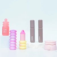 Contenedores de Brillo Labial Personalizados, 5000 Piezas MOQ, Tubo de Plástico Rosa para Bálsamo Labial con Aplicador