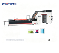 Machine à laminer électrique automatique à grande vitesse WESTONIX pour l'emballage du papier et du plastique, applications pour les produits et les aliments
