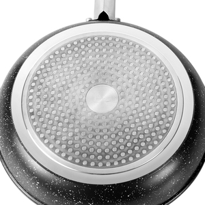 Chảo chiên không dính Bộ giữ mát bằng thép không gỉ xử lý 3 cái chảo nướng chảo 20/24/28cm thân thiện với môi khí cảm ứng sẵn sàng hiện đại - Product Image 6