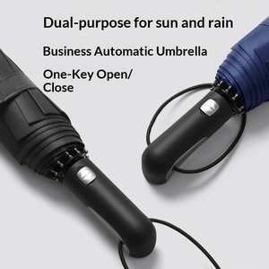 10 Bone Large Full-<b>Automatic</b> Folding Business Men's Dual-Use Advertising Printing <b>Umbrella</b> Manufacturers Stock - Product Image 2