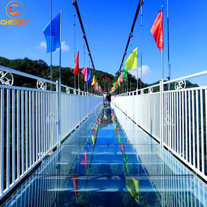 ทางเดินลอยฟ้ากลางแจ้งในแหล่งท่องเที่ยวภูเขา พร้อมพื้นกระจกและสะพานลอยฟ้า พร้อมเอฟเฟกต์การระเบิด - Product Image 2