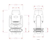 Projecteur LED mobile super lumineux 200W avec prismes 6+12 et gobos rotatifs, contrôle DMX, éclairage d'effets de scène pour concerts et bars