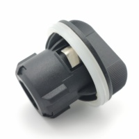 Connecteur de câble circulaire à 2 broches, matériau PA6, étanche, connecteur femelle automobile