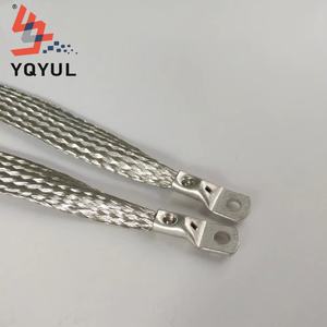 Sangle tressée en cuivre étamé personnalisée YQYUL - Connecteur de mise à la terre électrique flexible avec embout OT - Product Image 3
