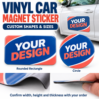 Autocollants magnétiques en vinyle couleur personnalisés pour la publicité d'entreprise et la promotion de véhicules, logo pour votre voiture, fourgonnette, camion