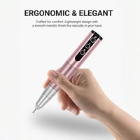 Vente chaude 5 en 1 perceuse à ongles électrique avec lumière Portable Mini électrique manucure Art stylo outils pour dissolvant de Gel