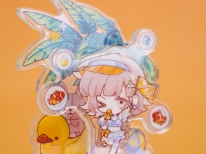 Support en acrylique OEM/ODM <span class=keywords><strong>Danganronpa</strong></span> Chibi – Ensemble de figurines en acrylique Nagito, Hajime, Chiaki – Décoration Scène de Plage - Product Image 5