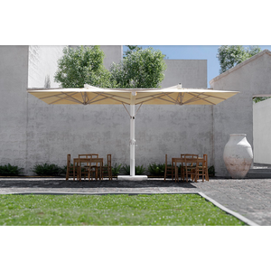 Ombrellone da Spiaggia Moderno Quadrato Fellini 350x700 con Palo in Ferro Pieghevole, Raggio 3m per Cortile, Mare, Palestra, Esterni, Hotel - Product Image 2