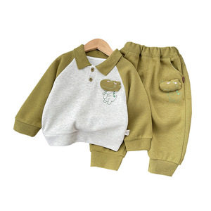 Nổ mô hình quần áo trẻ em thời trang 1-5 tuổi T-Shirts quần và áo khoác 2 mảnh phù hợp với bộ quần áo cho trẻ em Tracksuit - Product Image 1